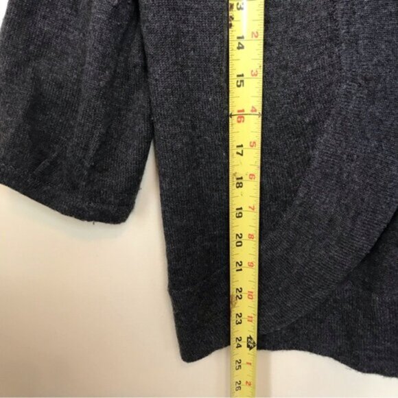 Ann Taylor Y2K Wool Round Hem Ballon Sleeve Cardigan Sweater Top Button Oversize - Picture 13 of 14